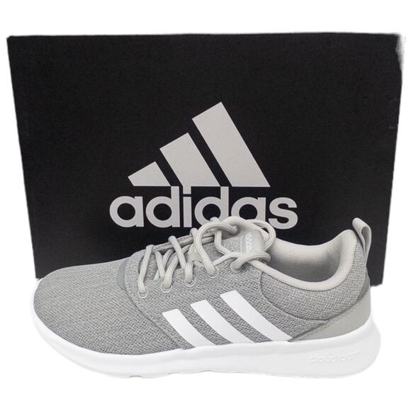 Adidas QT Racer 2.0 Women's Running Shoes Sneakers Gray White Size 6.5 7.5 or 9 - Picture 1 of 7